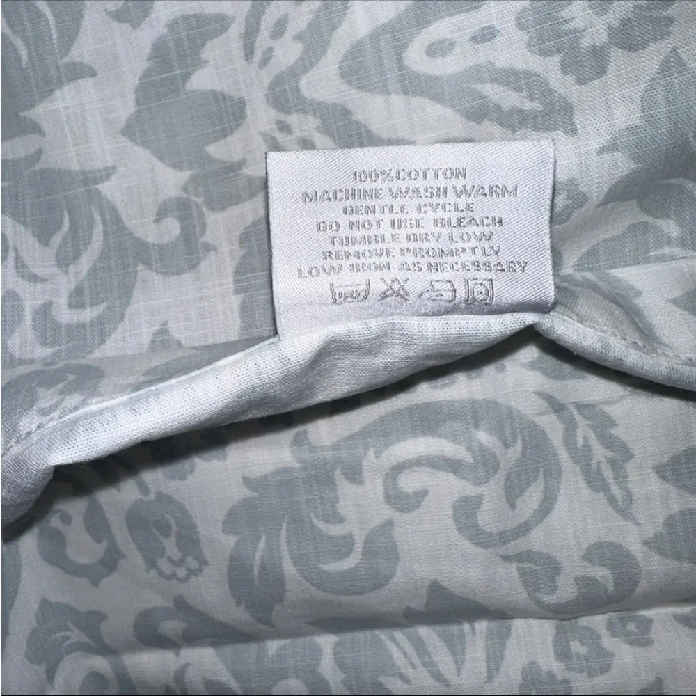 Restoration Hardware Florentine Euro Pillow Sham Italy Cotton Sage NEW